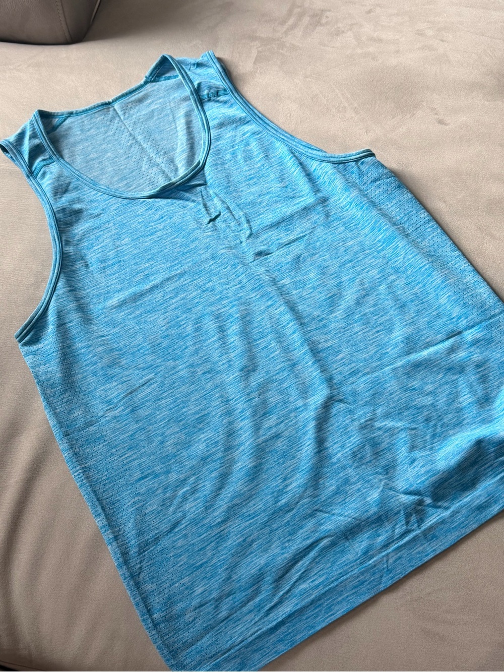 lululemon athletica Light Blue Heather Men's Tank